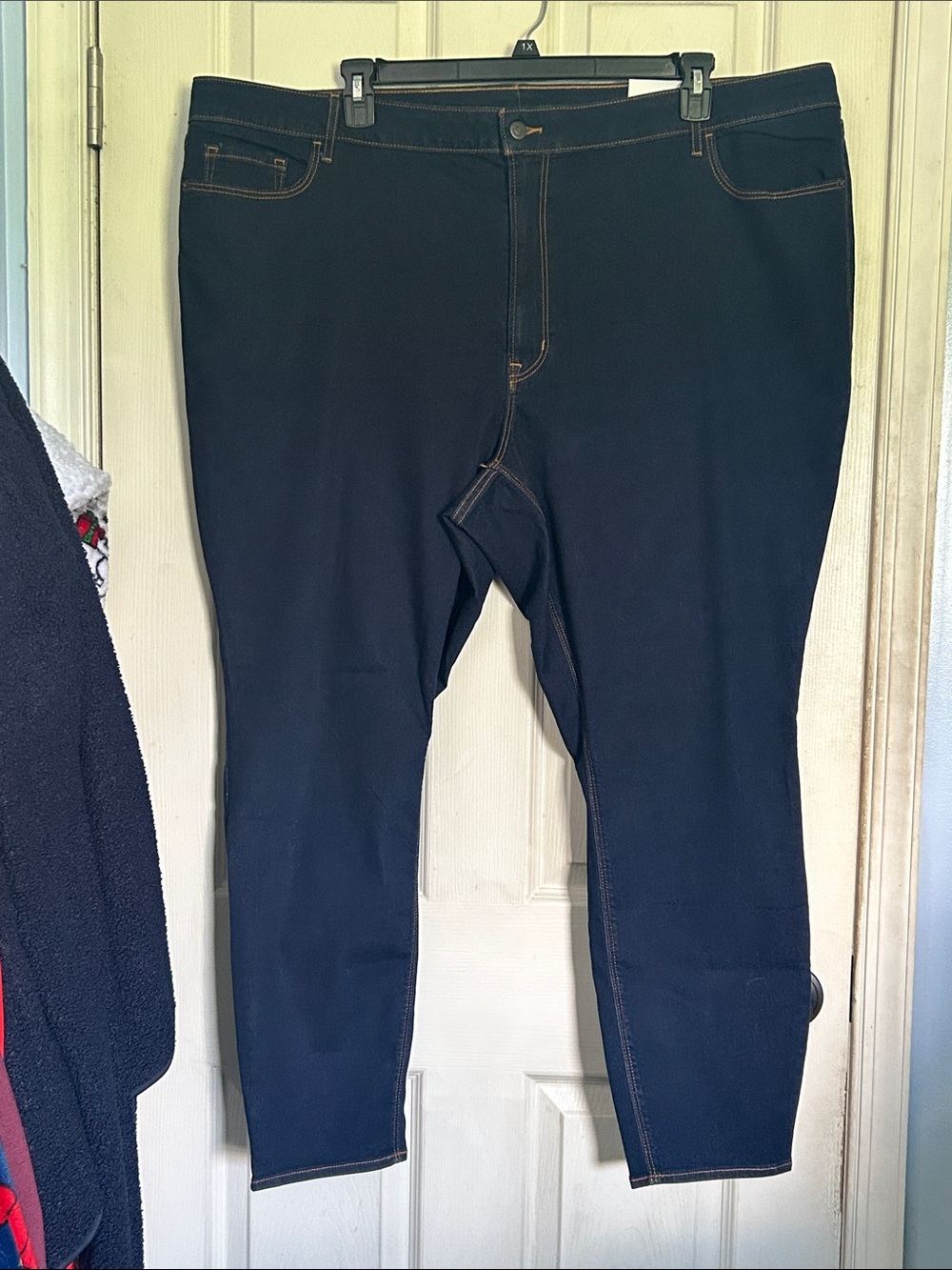 Old Navy rinse wash mid rise rockstar super skinny jeans size 28